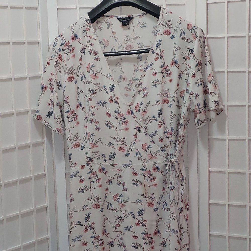 Trendsetter Floral Wrap Dress